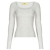 T-shirts a maniche lunghe JJXX JXSTAR LS U NECK TOP Grigio T-shirts a maniche lunghe Donna