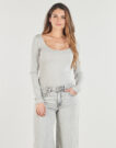 T-shirts a maniche lunghe JJXX JXSTAR LS U NECK TOP Grigio T-shirts a maniche lunghe Donna - 2