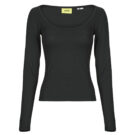 Camiseta de manga larga negra con cuello en U JJXX JXSTAR para mujer - 1