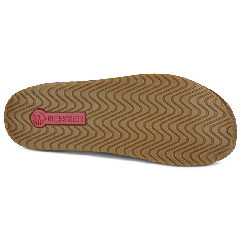 Giesswein Wool Clog Rosso Pantofole Donna - 7