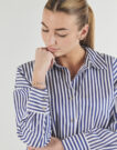 Shirt JDY JDYVESPER L/S LUREX Blue Women's Shirts - 5