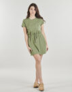 Vestido corto color caqui liso Roxy SUNNY EXPEDITION para mujer - 2