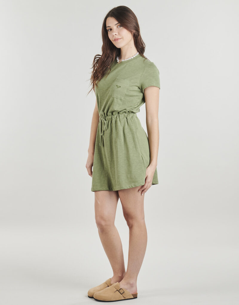 Vestido corto color caqui liso Roxy SUNNY EXPEDITION para mujer - 3