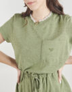 Vestido corto color caqui liso Roxy SUNNY EXPEDITION para mujer - 5