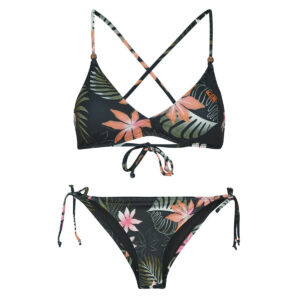 Costume a due pezzi Roxy PARADISE FLEUR ATHLETIC CHEEKY Nero Costume a due pezzi Donna