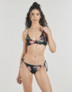 Roxy PARADISE FLEUR ATHLETIC CHEEKY Black Two-Piece Swimsuit Women - 2