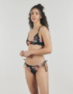 Roxy PARADISE FLEUR ATHLETIC CHEEKY Black Two-Piece Swimsuit Women - 3