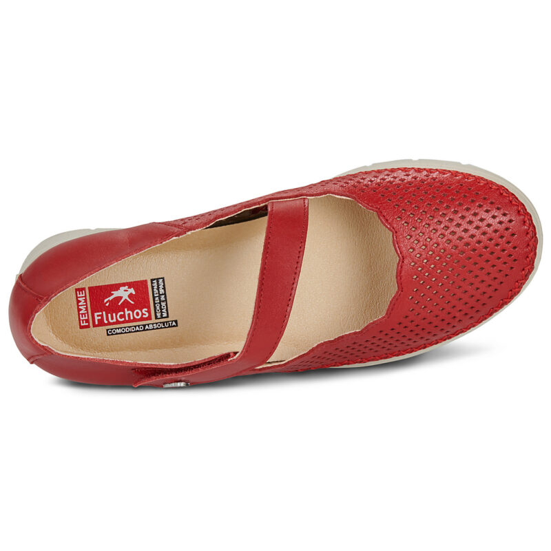Fluchos FLUVIA Red Women's Flats - 6