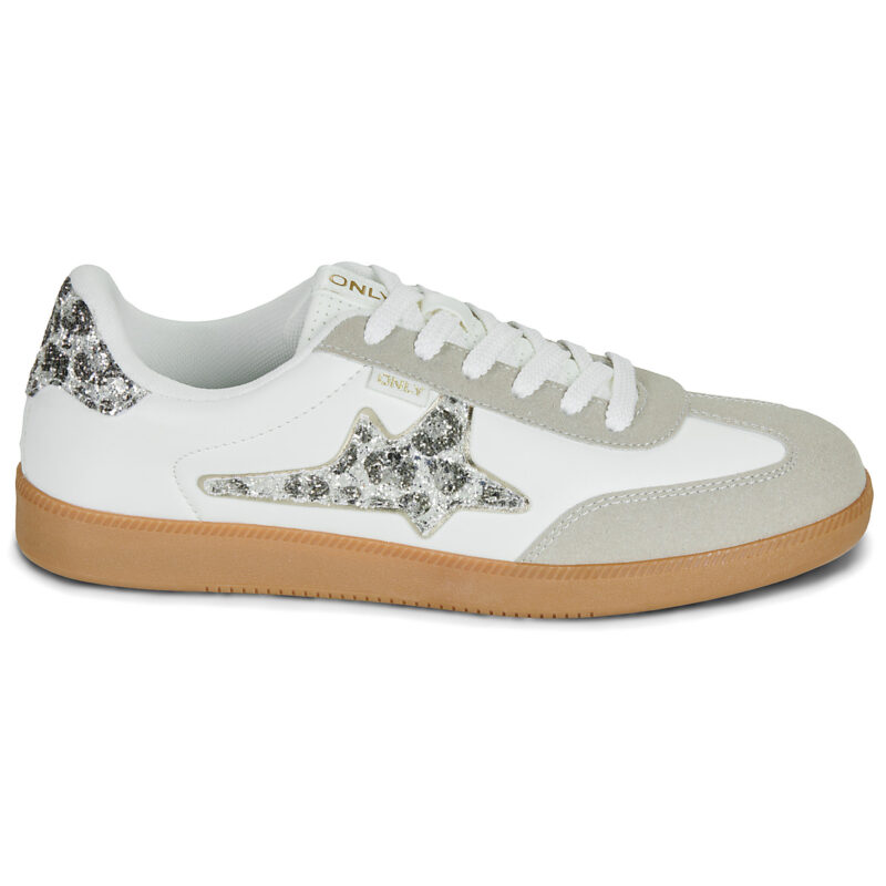 Only ONLSANDRA SIDE GLITTER Bianco Sneakers basse Donna - 2