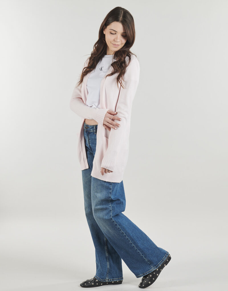 Gilet/cardigan rose &agrave; manches longues Vila VIRIL OPEN - Taille 3