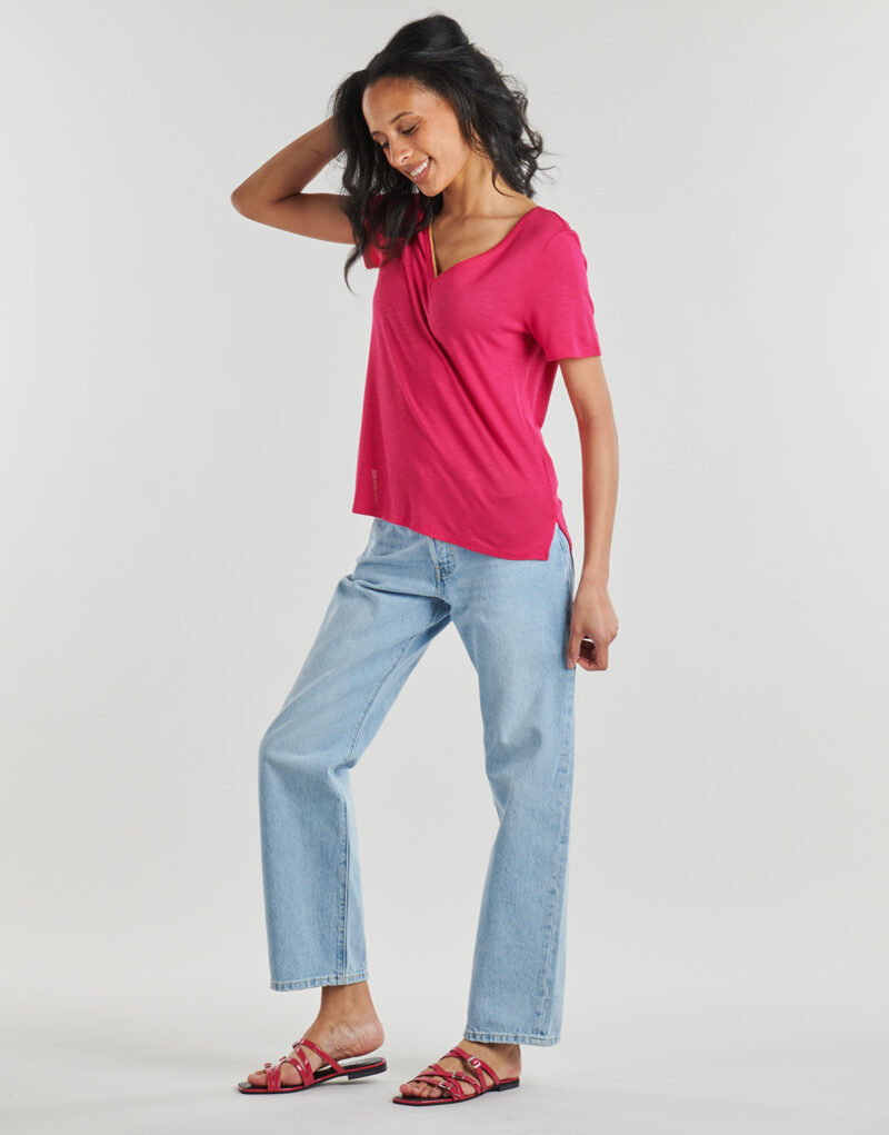 Vila VINOEL Pink T-shirt Women's Short Sleeve T-shirt - 3