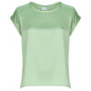 Camicetta Vila VIELLETTE S/S SATIN Verde Camicette Donna