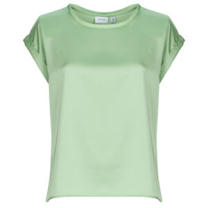 Camicetta  Vila  VIELLETTE S/S SATIN  Verde -  Camicette Donna