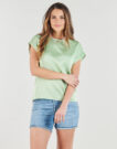 Camicetta  Vila  VIELLETTE S/S SATIN  Verde -  Camicette Donna - 2
