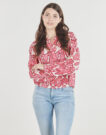 Vila VIBRIA EVA O-NECK LS TOP Pink Blouse Women's Blouses - 2