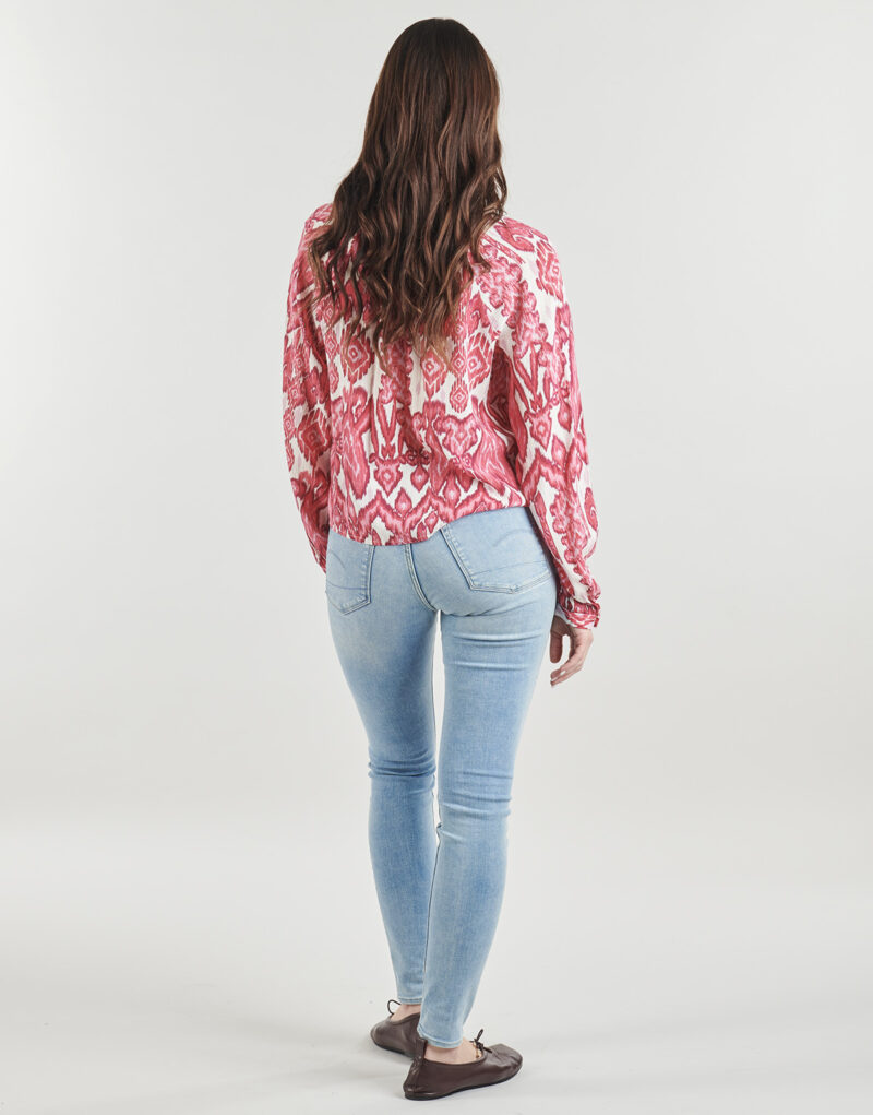 Vila VIBRIA EVA O-NECK LS TOP Pink Blouse Women's Blouses - 4