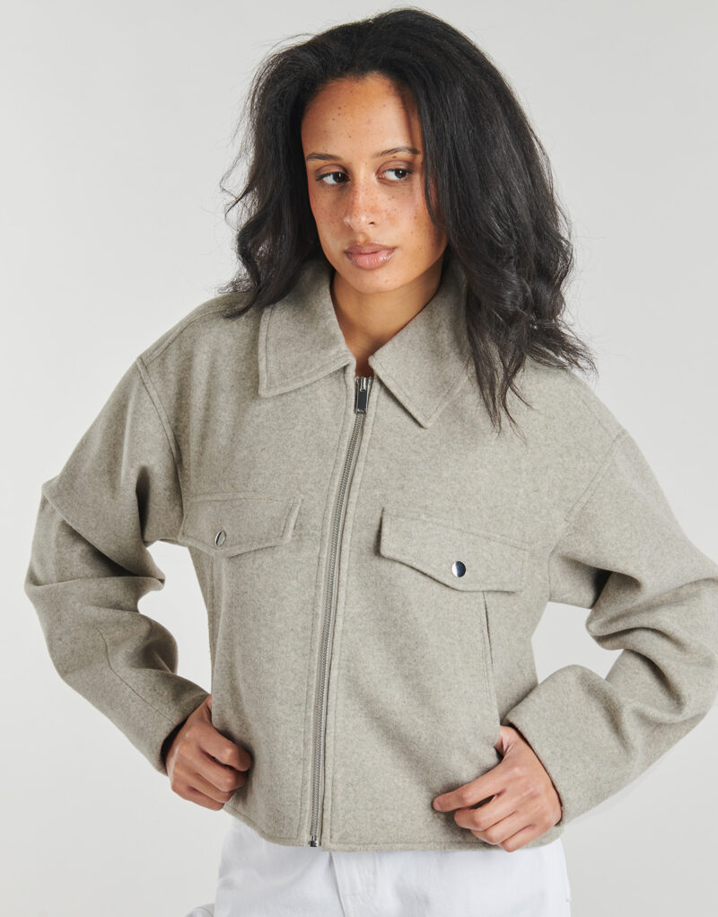 Giubbotto Vero Moda VMFORTUNEFREJ SHORT JACKET Beige Giubbotti Donna - 5