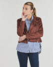 Giacca in pelle Vero Moda VMJOSE SHORT JACKET Bordeaux Giacche in pelle Donna - 2