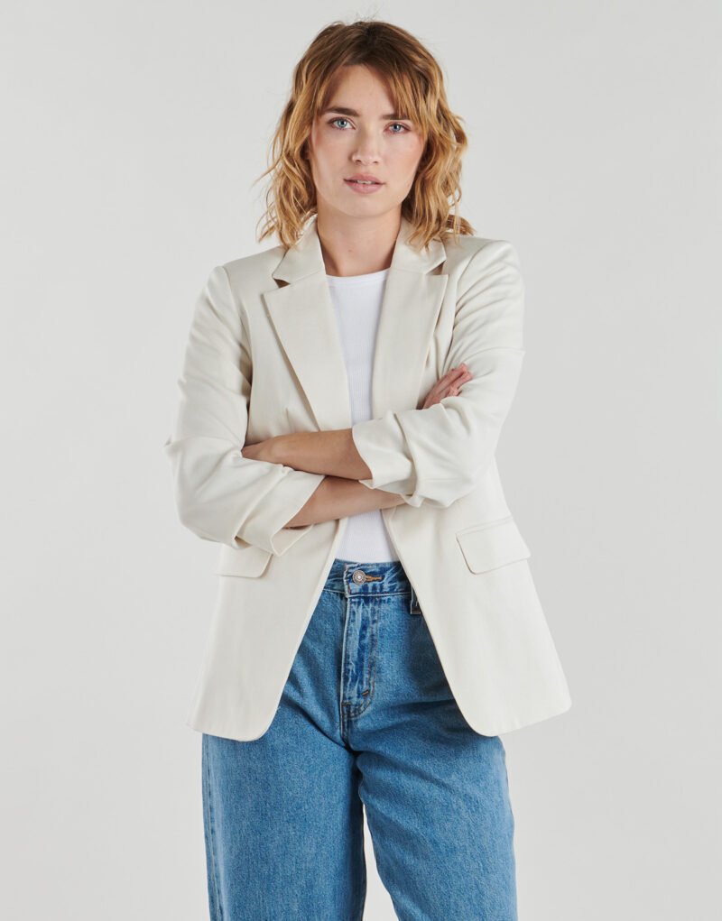 Giacca Vero Moda VMSTEFFI 3/4 SL Bianco Giacche Donna - 2