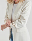 Giacca Vero Moda VMSTEFFI 3/4 SL Bianco Giacche Donna - 5