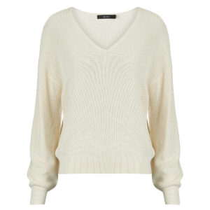 Vero Moda VMNEWLEXSUN Einfarbiger/gestreifter gelber Pullover Damenpullover