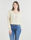Vero Moda VMNEWLEXSUN Einfarbiger/Gestreifter Gelber Pullover Damenpullover - 2