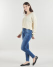 Vero Moda VMNEWLEXSUN Einfarbiger/Gestreifter Gelber Pullover Damenpullover - 3