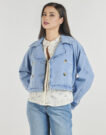 Trench Vero Moda VMLELOU SHORT LS TRENCHCOAT Blu Trench Donna - 2