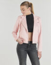 Giacca in pelle Vero Moda VMJOSE SHORT FAUX SUEDE Rosa Giacche in pelle Donna - 3