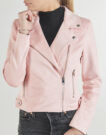 Giacca in pelle Vero Moda VMJOSE SHORT FAUX SUEDE Rosa Giacche in pelle Donna - 5