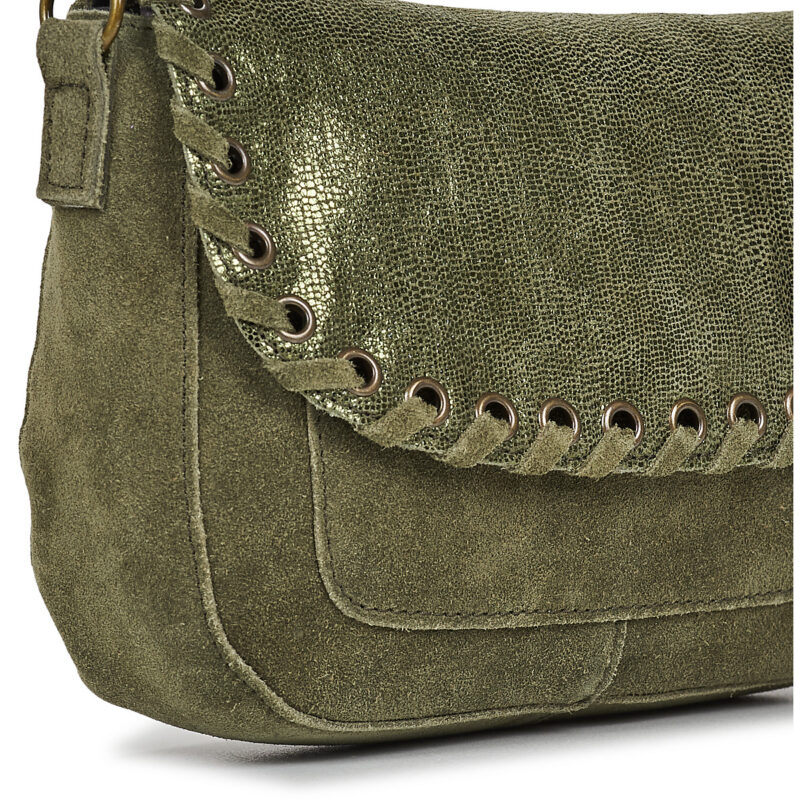 Pieces PCBINIA SUEDE CROSS BODY Kaki Borsa a tracolla Donna - 4
