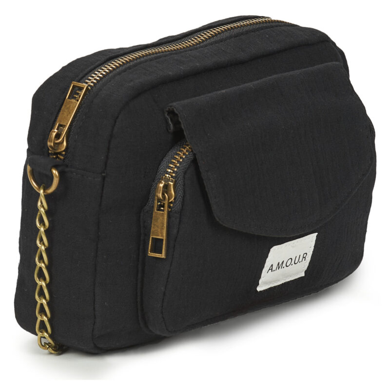 Pieces PCJOLINE QUOTE CROSS BODY Schwarz Umh&auml;ngetasche Damen - 2