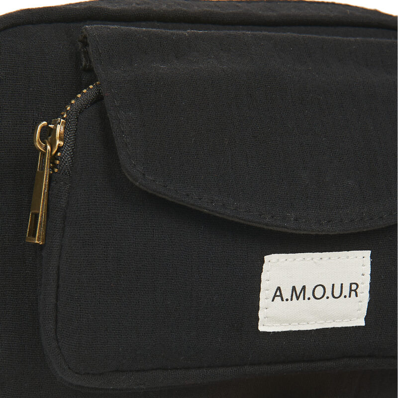 Pieces PCJOLINE QUOTE CROSS BODY Schwarz Umh&auml;ngetasche Damen - 4