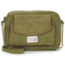 Pieces PCBROOKE CROSS BODY Khaki Damen-Schultertasche - 1