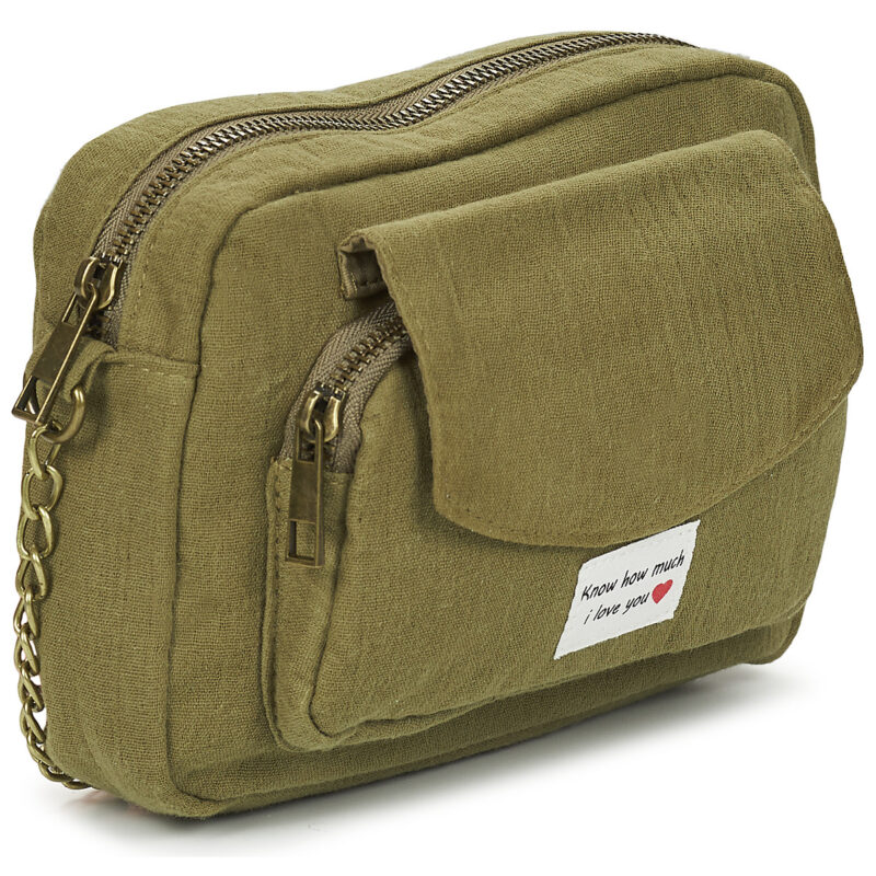 Pieces PCBROOKE CROSS BODY Khaki Damen-Schultertasche - 2