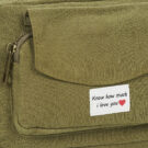 Pieces PCBROOKE CROSS BODY Khaki Damen-Schultertasche - 4