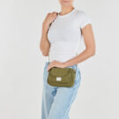 Pieces PCBROOKE CROSS BODY Khaki Damen-Schultertasche - 6