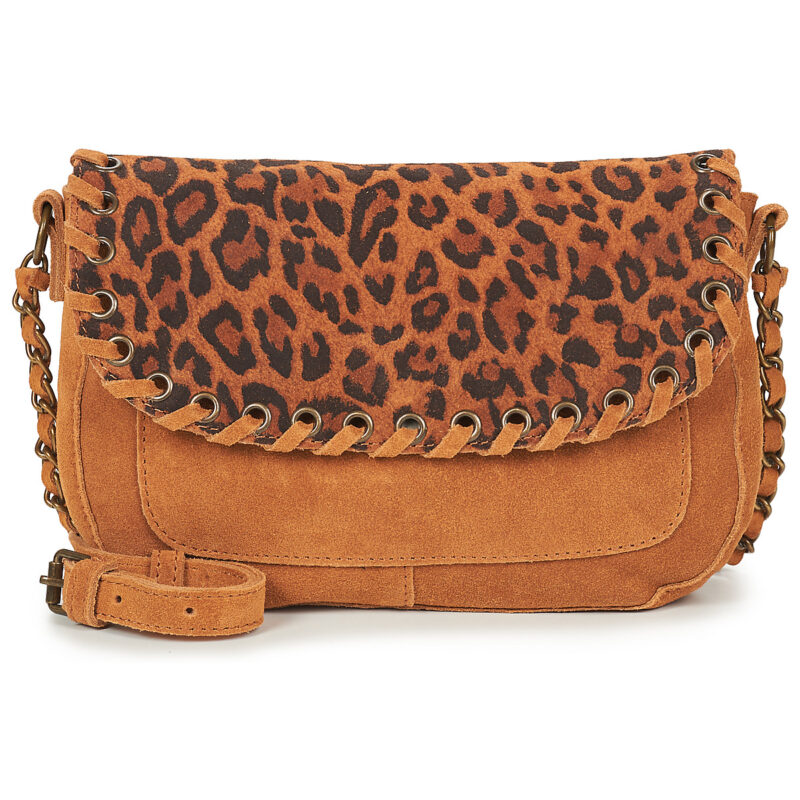 Pieces PCBINIA SUEDE CROSS BODY Braune Damen-Schultertasche - 1