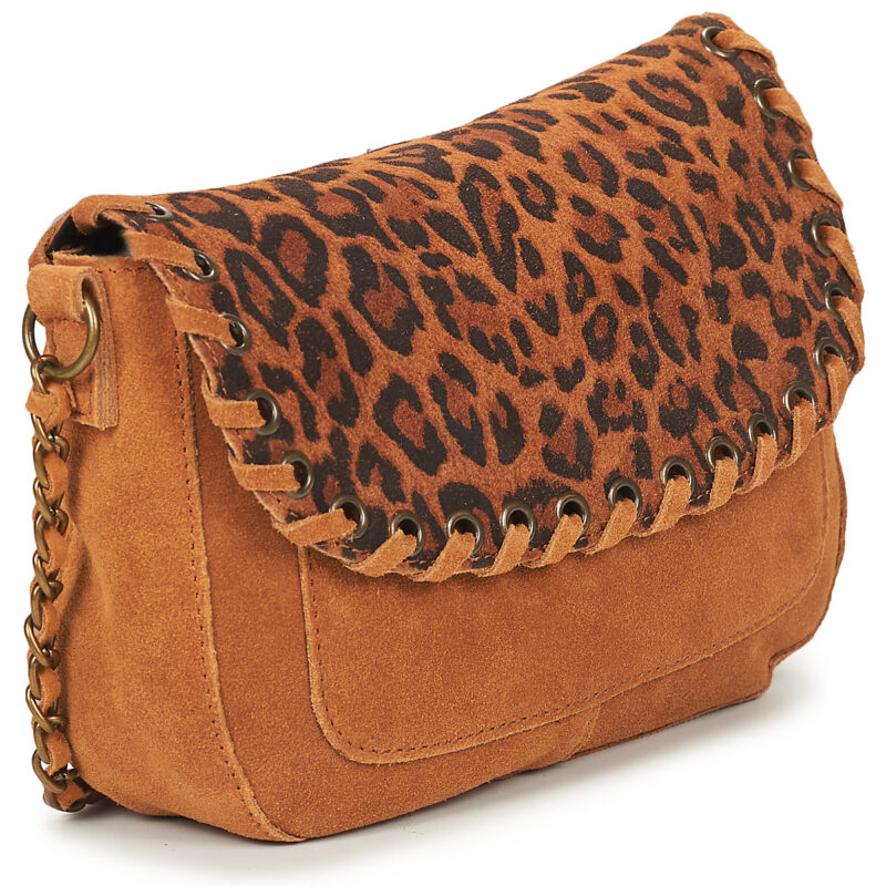 Pieces PCBINIA SUEDE CROSS BODY Braune Damen-Schultertasche - 2