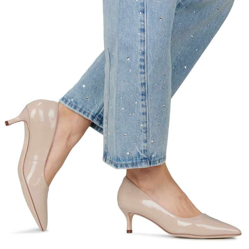 Clarks Zarey Court Beige Décolleté Donna - 8