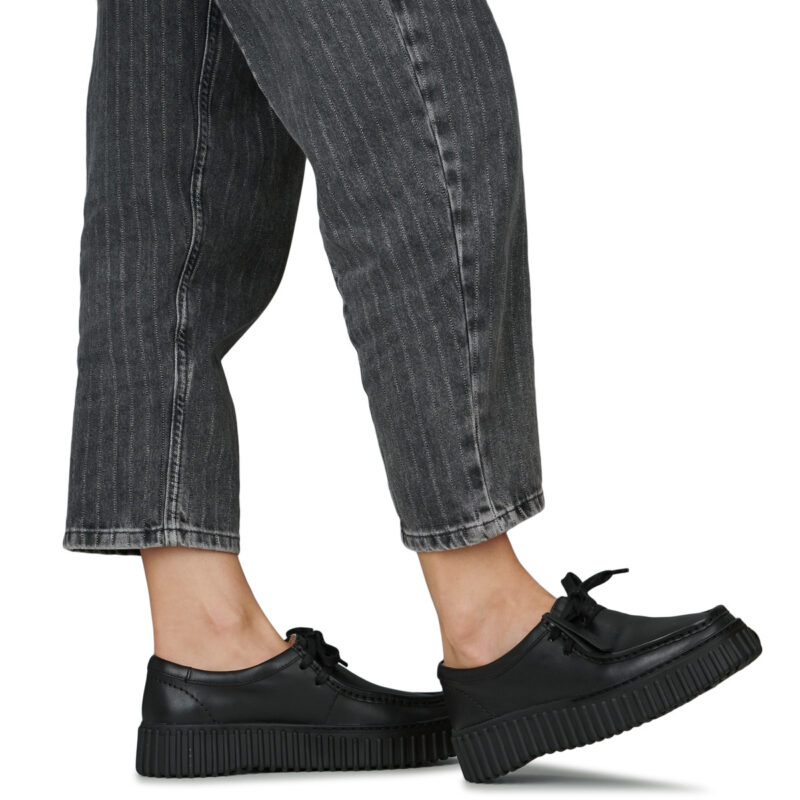Clarks  Torhill Bee  Nero -  Derby Donna - 8