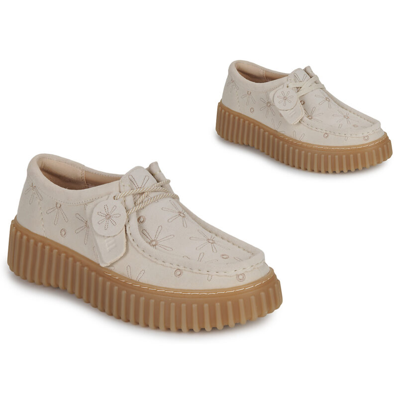 Clarks  Torhill Bee  Beige -  Derby Donna - 1