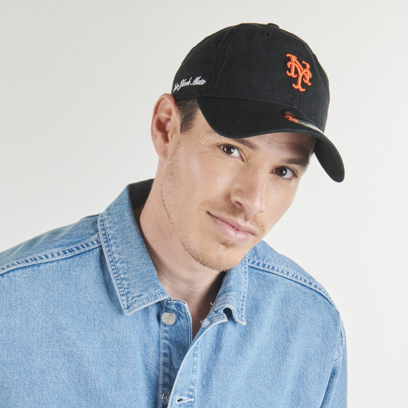 New Era Washed Script 9TWENTY&reg; New York Mets Cap, Schwarz, Damenkappen - 4