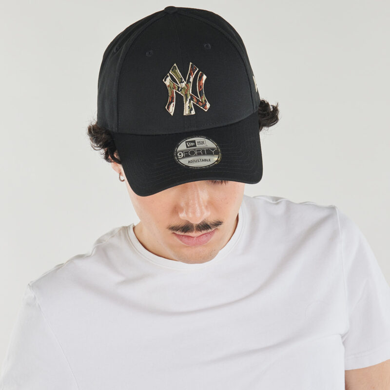 Cappellino New Era CAMO INFILL 9FORTY® NEW YORK YANKEES Nero Cappellini Donna - 4
