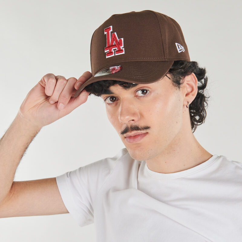 Casquette New Era OUTLINE SCRIPT E-FRAME LOS ANGELES DODGERS marron pour femmes - 4