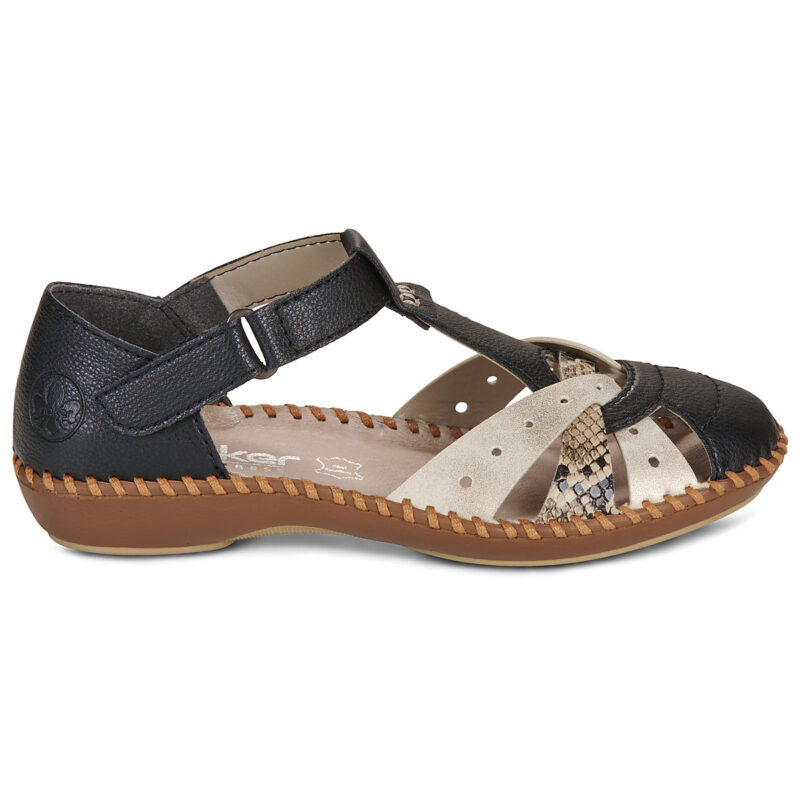 Rieker M1655-00 Nero Ballerine Donna - 2
