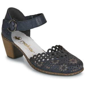 Rieker  40902-14  Blu -  Décolleté Donna