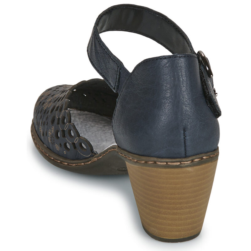 Rieker 40902-14 Blu Décolleté Donna - 5