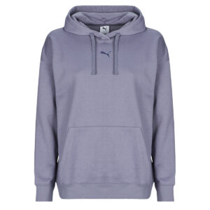 Felpe con cappuccio Puma ESS Cat Logo Relaxed Hoodie FL Viola Felpe con cappuccio Donna