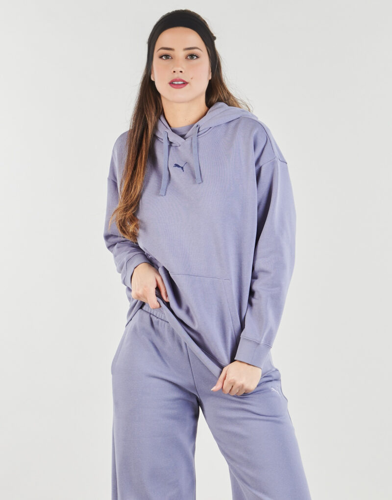 Sudadera con capucha Puma ESS Cat Logo Relaxed FL Morada para mujer - 2